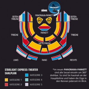 Starlight Express Sitzplan - Sitzplan auf Deutsch